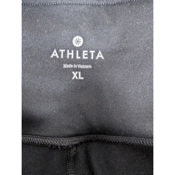 Athleta Black Suede Strut Tight Yoga Fitness Pant #870861 XL Leggings - Picture 4 of 11